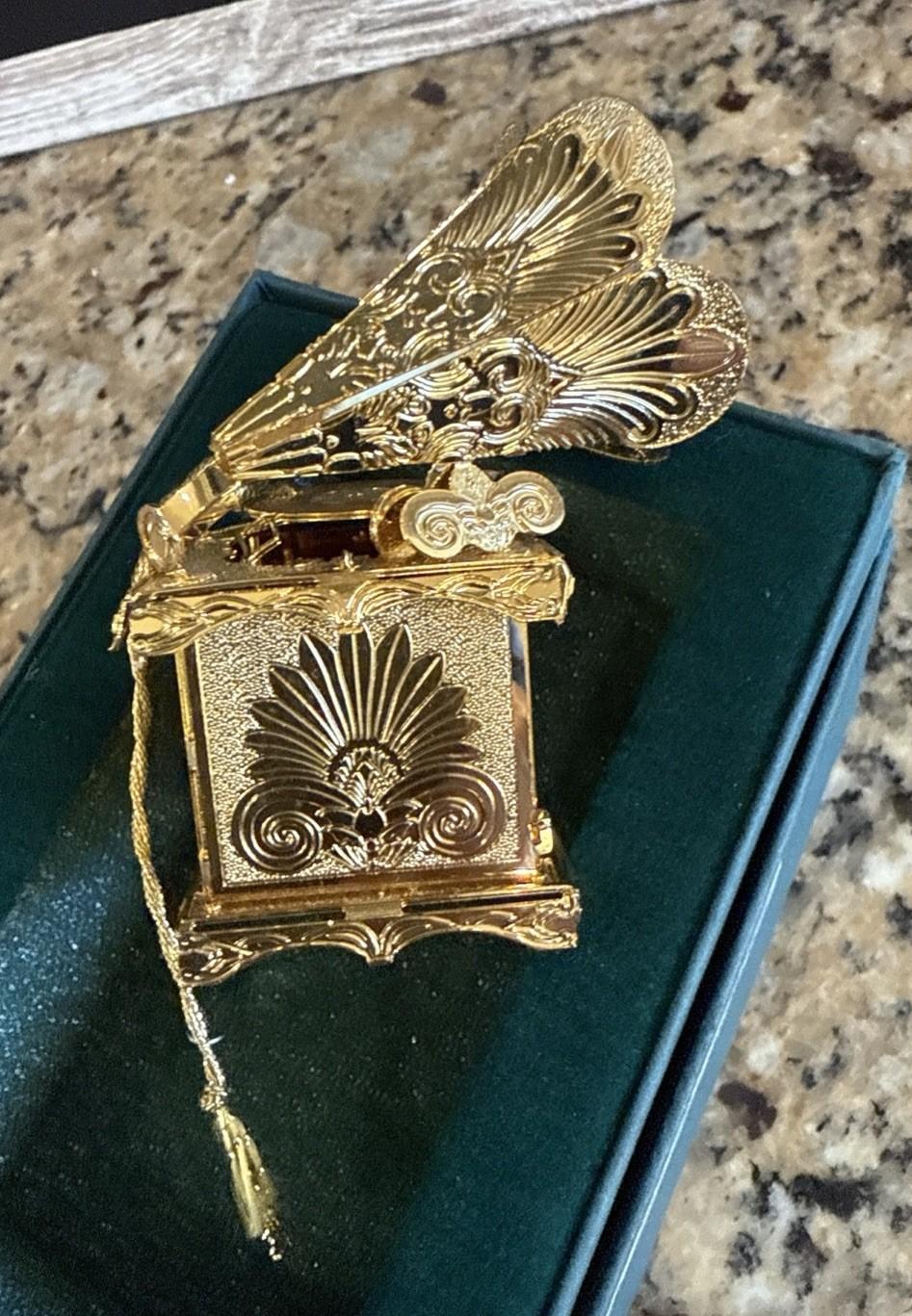 Baldwin Brass & Gold Vintage Gramophone Player