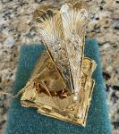 Baldwin Brass & Gold Vintage Gramophone Player