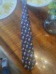 Vintage Silk Hanover Tie for Gramophone Fans