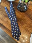 Vintage Silk Hanover Tie for Gramophone Fans