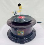 Vintage Floral Carved Replica Gramophone Record Player