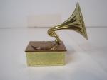 Mini Vintage Gramophone Phonograph - Copper Brass
