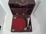 Red Regal Suitcase Gramophone - Vintage Style
