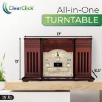 ClearClick All-in-One Turntable and Music Player