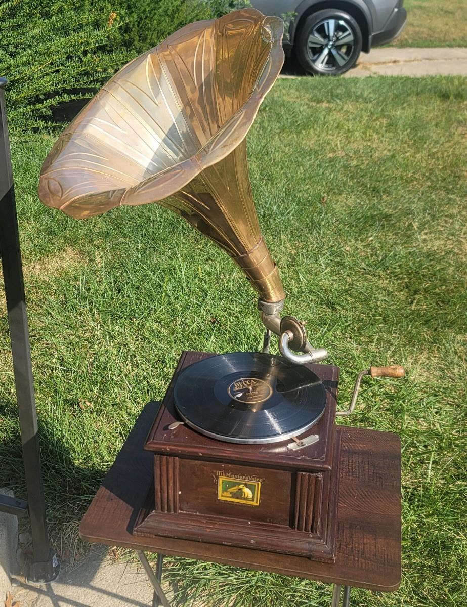 His Master’s Voice Replica Gramophone Player