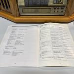 Vintage-Style Wooden Record Player with CD and Radio