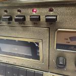 Vintage-Style Wooden Record Player with CD and Radio