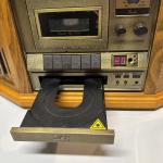 Vintage-Style Wooden Record Player with CD and Radio