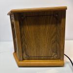 Vintage-Style Wooden Record Player with CD and Radio