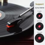 Vintage Wooden Bluetooth Gramophone Record Player