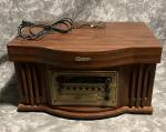 Memorex Vintage Mahogany Record Player and Radio