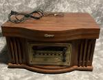 Memorex Vintage Mahogany Record Player and Radio