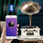 Vintage Horn Gramophone Record Player with USB