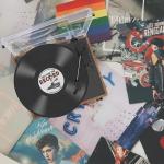 Vintage Wireless Turntable with Speakers for Vinyl