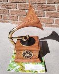 Mini Bluetooth Gramophone Player with Metal Horn