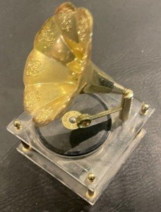 Vintage Love Story Theme Gramophone Music Box