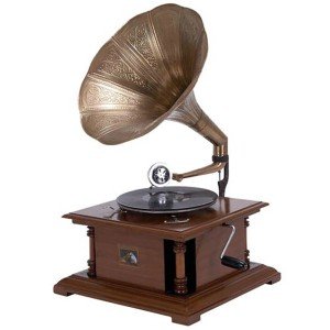 RCA Victor Antique Replica Gramophone with Brass Horn