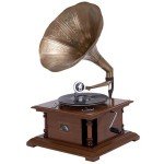 RCA Victor Antique Replica Gramophone with Brass Horn