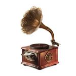 Wooden Bluetooth Gramophone Turntable Stereo System