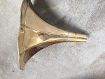 Retro Brass Horn Gramophone Replica Collectible Ornament