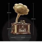 Topiky Retro Bluetooth Gramophone and Record Player