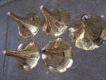 Retro Brass Horn Gramophone Replica Collectible Ornament