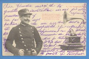 Vintage Soldier and Phonograph Replica Gramophone 382