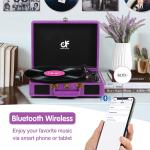 Retro Suitcase Turntable - Bluetooth Portable 3-Speed