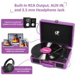 Retro Suitcase Turntable - Bluetooth Portable 3-Speed