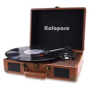 Popsky 3-Speed Vintage Bluetooth Record Player