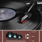 Popsky 3-Speed Vintage Bluetooth Record Player