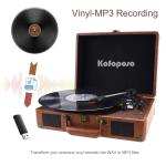 Popsky 3-Speed Vintage Bluetooth Record Player