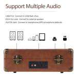 Popsky 3-Speed Vintage Bluetooth Record Player