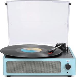 Vintage Wireless Belt-Driven Vinyl Record Player