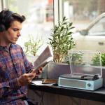 Vintage Wireless Belt-Driven Vinyl Record Player