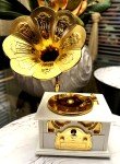 Vintage Replica Gramophone Music Box Jewelry Holder