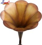 Antique Copper Gramophone with Wooden Base