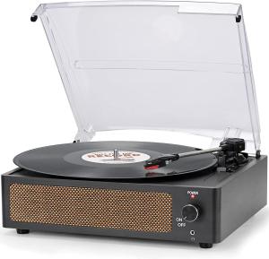 Vintage 3-Speed Belt-Driven Vinyl Record Player