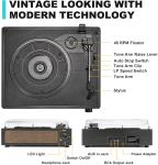 Vintage 3-Speed Belt-Driven Vinyl Record Player