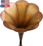 Antique Metal Gramophone with Wooden Base 9"x12"x17