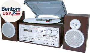 Bluetooth Classic Style Gramophone Turntable with Radio