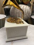Vintage Replica Gramophone Music Box Jewelry Holder