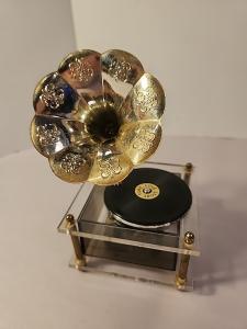 Vintage Gramophone Replica Plays Love Story