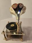 Vintage Gramophone Replica Plays Love Story