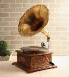 Vintage Gramophone Fully Functional Phonograph Record Player