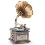 Asommet Retro Gramophone with Built-in Speaker
