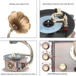 Asommet Retro Gramophone with Built-in Speaker