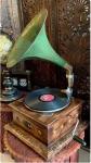 Vintage HMV Gramophone Functional Phonograph Player