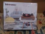 Udreamer Vintage 3-Speed Turntable with Speakers
