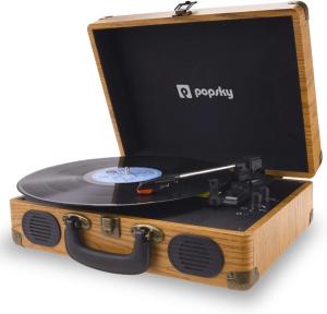 Vintage-Style Bluetooth Record Player - 3 Speed
